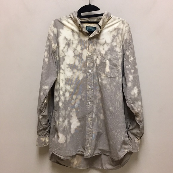 Other - Grunge unisex acid wash button up